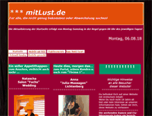 Tablet Screenshot of mitlust.de
